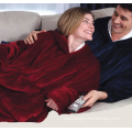 double layer thick sherpa throw blanket  hoodie